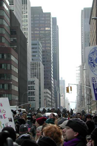 A view north up 3rd ave. Yes, the people were wall to wall.